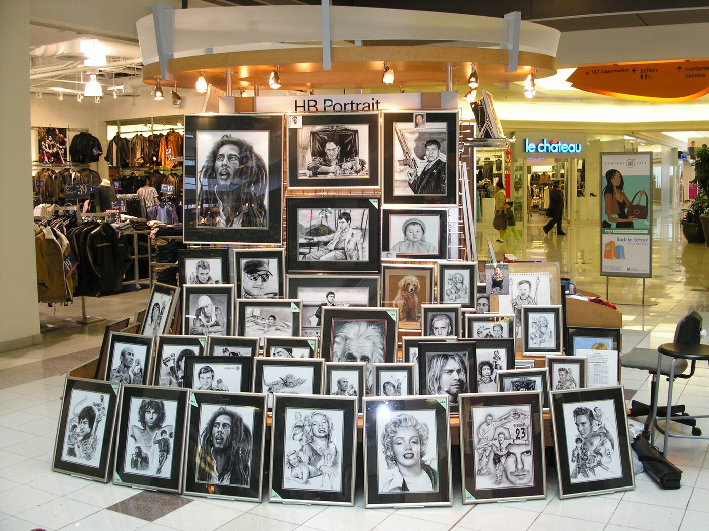Display of portraits by Vancouver Portrait